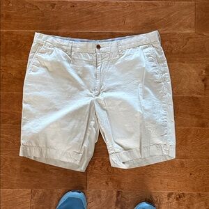 Ralph Lauren Men's Cream Flat Front Shorts